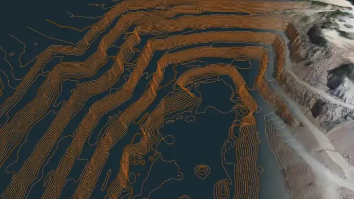 curvas de nivel en 3Dsuvey