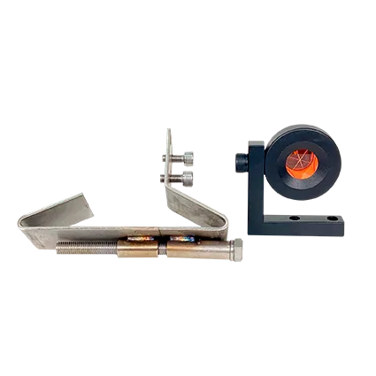 Prisma para auscultación con soporte para vía de tren