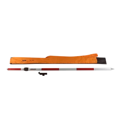 Bastón aplomador telescópico de 2 m. con funda y nivel para prisma PP-200E