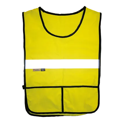 Chaleco sencillo de obra amarillo. Mod. C.920