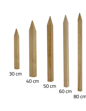 ESTACAS DE MADERA 60 cm
