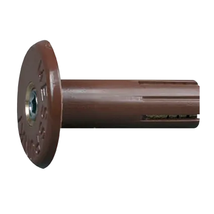 Perno de plástico M8-hembra 40mm MARRON