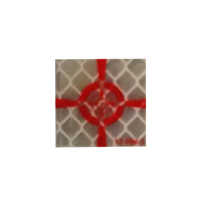 Señal reflectante 20x20mm ROJO