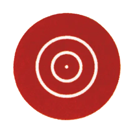 Señal de puntería con círculos