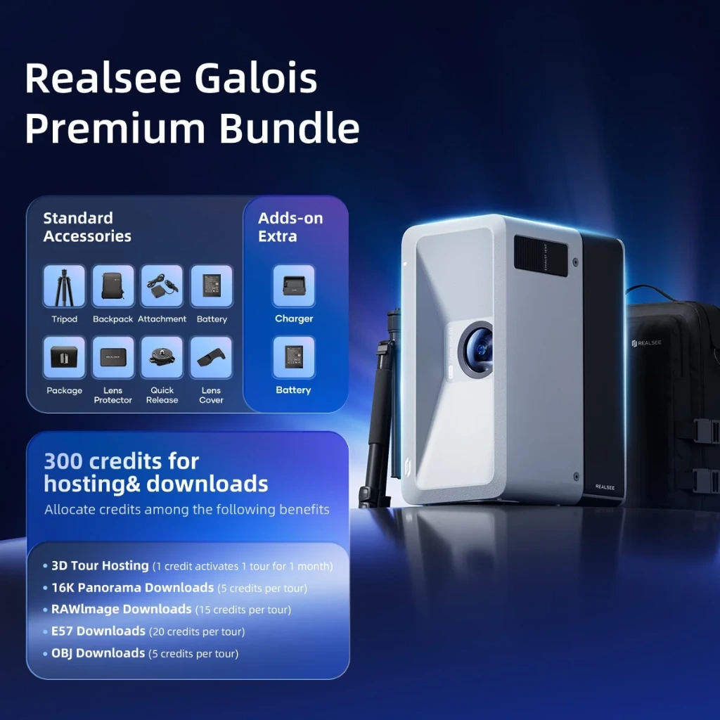 Paquete Premium de Cámara LiDAR 3D Realsee Galois M2